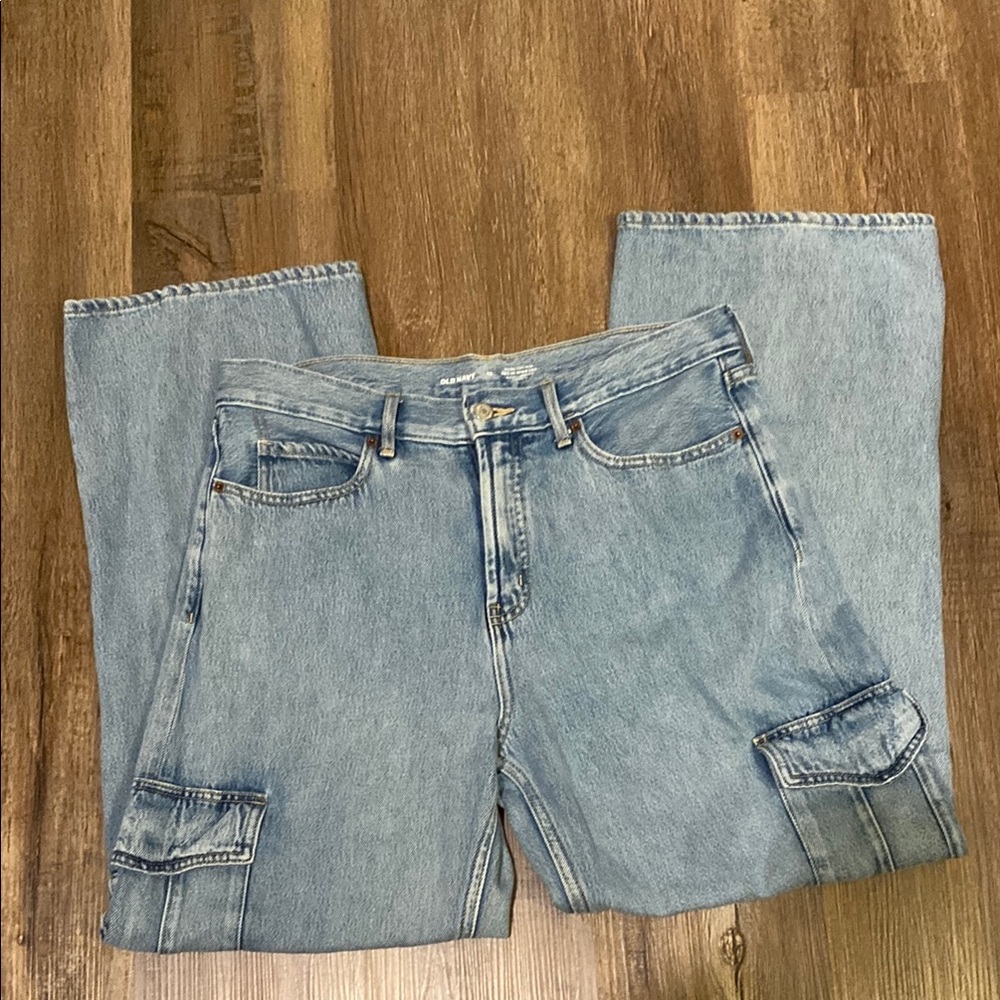 Old Navy Women's Light Blue Flare Jeans